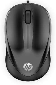 4QM14AA#ABB HP Wired Mouse 1000 - Ambidextrous - USB Type-A - 1200 DPI - Black