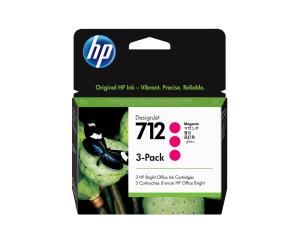 HP 712 3-PACK 29-ML MAGENTA DESIGNJE thumbnail