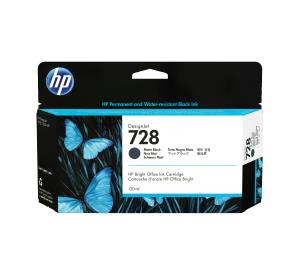 HP 728 130-ML MATTE BLACK DESIGNJET thumbnail