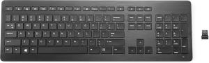 Z9N41AA#ABB HP Wireless Premium Keyboard - Full-size (100%) - Wireless - RF Wireless - Membrane - QWERTY - Black
