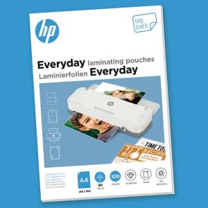 9154 HP Everyday Laminating Pouches A4 80 micron (Pack 100) 9154
