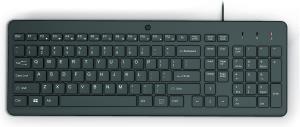 664R5AA#ABB HP 150 Wired Keyboard - Full-size (100%) - USB - Mechanical - QWERTY - Black