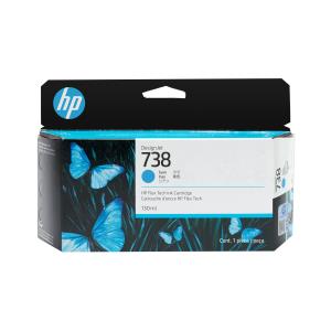 HP 738 130-ML CYAN DESIGNJET INK CAR thumbnail