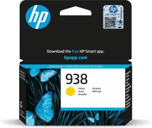 4S6X7PE HP 938 Yellow Original Ink Cartridge - Standard Yield - Yellow - 1 pc(s) - 800 pages - Single pack