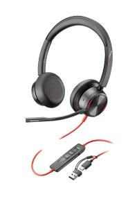 Blackwire 8225 Stereo USB-C Headset +USB-C/A Adapter thumbnail