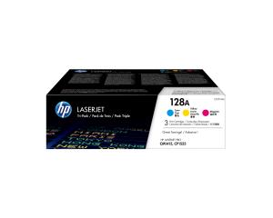 128A MULTI PACKCYAN MAGENTA AND YELLOW TONER thumbnail