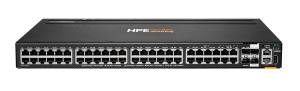 EU Product - E - Aruba 6200M 48G 4SFP+ Switch - Switch - Max. Stacking Distance 10 kms - L3 - managed - 48 x 10/100/1000 + 4 x 1 Gigabit / 10 Gigabit SFP+ (Uplink / Stacking) Front und Seite zu Hinterseite an Rack montierbar thumbnail