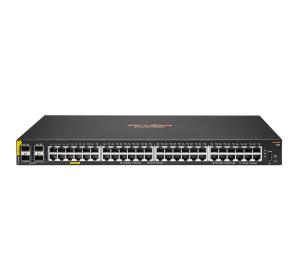 EU Product - E - Aruba Networking CX 6100 48G Class4 PoE 4SFP+ 740W Switch - Switch - L3 - managed - 48 x 10/100/1000 (PoE+) + 4 x 1 Gigabit/10 Gigabit SFP+ (Uplink) Seite-zu-Seite-Luftstrom an Rack montierbar wandmontierbar PoE+ (740 W) thumbnail