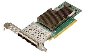 Broadcom BCM57504 - Network adapter - PCIe 4.0 x16 - 10Gb Ethernet / 25Gb Ethernet SFP28 x 4 - for Apollo 4200 Gen10, ProLiant DL345 Gen10, DL360 Gen10, DL365 Gen10, DL380 Gen10 thumbnail