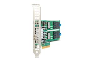 P12965-B21 Hewlett-Packard Enterprise HPE NS204i-p Gen10 Plus - Storage controller - M.2 - M.2 NVMe Card / PCIe 3.0 (NVMe) - for Edgeline e920, ProLiant DL325 Gen10, DL360 Gen10, DL380 Gen10, ML30 Gen10, XL675d Gen10