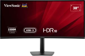 VA3820C VIEWSONIC VA3820C 38 Inch UltraWide Quad HD LED Curved Monitor with USB-C Hub, 4.8ms,  HDMI, Display Port, 3840 x 1600, 75Hz, Speakers, Height Adjustable, Black