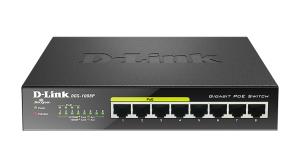 EU Product - Switch DGS-1008P 8xGBit (4xPoE - 68W) Unmanaged thumbnail