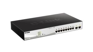 DGS-1210-10MP D-LINK Web Smart DGS-1210-10MP - Switch - L2+ - smart - 8 x 10/100/1000 (PoE+) + 2 x Gigabit SFP - desktop - PoE+ (130 W)