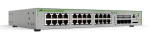 CentreCOM AT-GS970M/28PS - Switch - L3 - Managed - 24 x 10/100/1000 (PoE+) + 4 x SFP (mini-GBIC) (uplink) - desktop - PoE+ thumbnail
