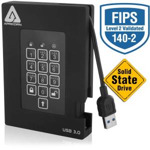 A25-3PL256-S1000F APRICORN FIPS VALIDATED, 1TB SSD USB 3.0