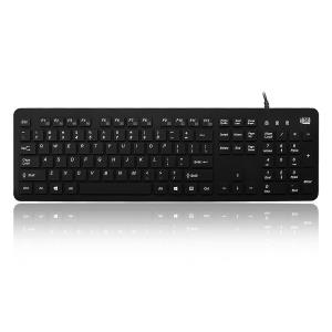 AKB-235UB ADESSO IP67 RATED WATERPROOF, ANTIMICROBIAL  MULTIMEDIA USB KEYBOARD ,  PERFECT