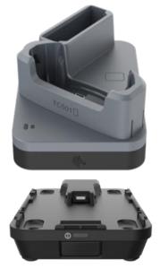 Ethernet ShareCradle for one TC501 device WITHOUT a protective boot and one spare battery. Sold Separately: USB-C Cable (CBL-EC5X-USBC3A-01), Country-specific 45W power supply adapter. RESTRICTED ITEM CLASS 4, REQUIRED CORRESPONDING CERTIFICATION. thumbnail