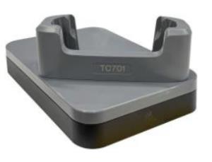 FAST Charge-Only ShareCradle to charge one TC701 device. Sold Separately: USB-C Cable (CBL-EC5X-USBC3A-01), Country-specific 45W power supply adapter. RESTRICTED ITEM CLASS 4, REQUIRED CORRESPONDING CERTIFICATION. thumbnail