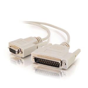 03021 C2G 15' DB25M TO DB9F NULL MODEM CABLE