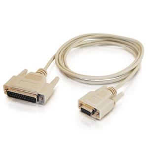 03019 C2G C2G 6' DB25M TO DB9F NULL MODEM CABLE                                                               