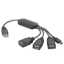 27402 C2G 11IN 4-PORT USB 2.0 HUB CABLE