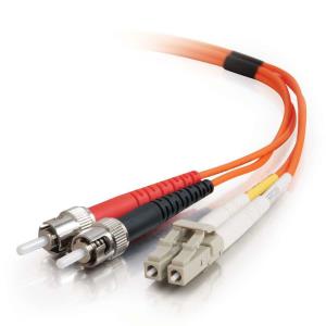 85272 C2G Low-Smoke Zero-Halogen - Patch cable - LC multi-mode (M) to ST multi-mode (M) - 2 m - fibre optic - 62.5 / 125 micron - orange
