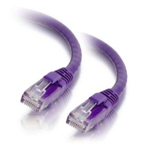 Cat5e Booted Unshielded (UTP) Network Patch Cable - Patch cable - RJ-45 (M) to RJ-45 (M) - 50 cm - UTP - CAT 5e - molded, snagless, stranded - purple thumbnail