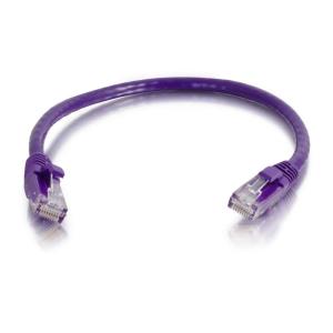 83634 C2G Cat6 Booted Unshielded (UTP) Network Patch Cable - Patch cable - RJ-45 (M) to RJ-45 (M) - 3 m - UTP - CAT 6 - molded, snagless, stranded - purple