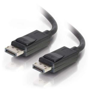 54403 C2G 15ft DisplayPort Cable with Latches 8K UHD M/M - Black