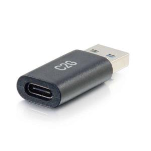 USB C to USB Adapter - SuperSpeed USB Adapter - 5Gbps - F/M - USB adapter - USB-C (F) reversible to USB Type A (M) - USB 3.0 - molded - black thumbnail