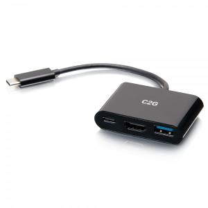 C2G54453 C2G USB C TO HDMI, USB A, POWER DOCK