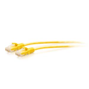 C2G30167 C2G 1ft (0.3m) Cat6a Snagless Unshielded (UTP) Slim Ethernet Network Patch Cable - Yellow - Patch cable - RJ-45 (M) to RJ-45 (M) - 30 cm - 4.8 mm - UTP - CAT 6a - molded, snagless - yellow
