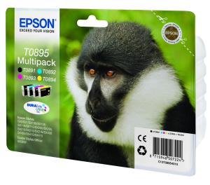 T0895 4 COLOUR MULTIPACKT0895 STYLUS MULTIPACK thumbnail