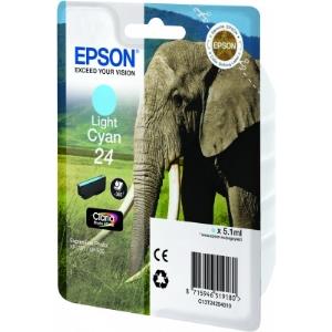 T2425 24 LIGHT CYAN INKCLARIA PHOTO HD ELEPHANT thumbnail