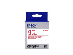 C53S653008 EPSON TAPE - LK-3WRN STD RED/WHT 9/9