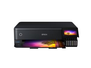 C11CJ21401CE EPSON EcoTank ET-8550  ET 8550  ET8550 - Multifunction printer - colour - ink-jet - refillable - A3 (media) - up to 16 ppm (printing) - USB, LAN, USB host, Wi-Fi(ac) - black