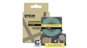 C53S672104 EPSON LabelWorks LK-4YAS - Grau auf Gelb - Rolle (1,2 cm x 8 m)