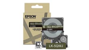 C53S672089 EPSON LabelWorks LK-5QWJ - Wei auf Matt-Khaki - Rolle (1,8 cm x 8 m)