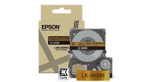 C53S672094 EPSON LabelWorks LK-5SBM - Schwarz auf silbermetallic - Rolle (1,8 cm x 9 m)