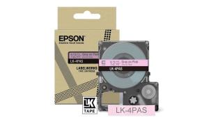C53S672103 EPSON LK-4PAS Gray on Soft Pink Tape Cartridge 12mm - C53S672103