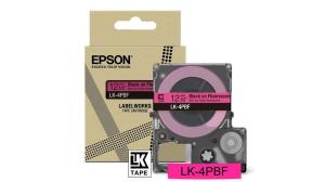 C53S672100 EPSON LK-4PBF Black on Fluorescent Pink Tape Cartridge 12mm - C53S672100