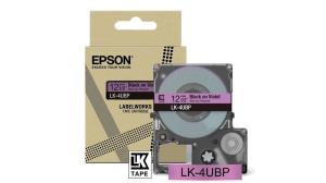 C53S672101 EPSON LK-4UBP Black on Purple Tape Cartridge 12mm - C53S672101