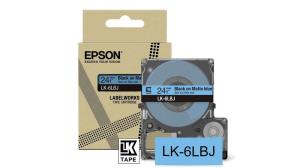 C53S672082 EPSON LK-6LBJ Black on Matte Blue Tape Cartridge 24mm - C53S672082