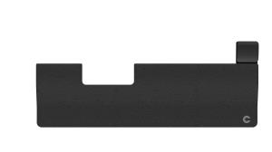 CDWRSMPRO00310 CONTOUR DESIGN Contour Wrist rest for SliderMouse Pro; Extended; Vegan Leather
