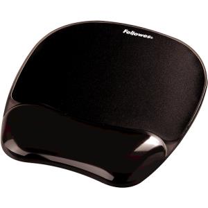 9112101 Crystal Gel Mousepad Wrist Support Black thumbnail