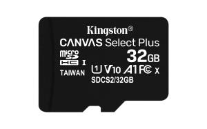 SDCS2/32GB KINGSTON Canvas Select Plus 32GB Micro SD UHS-I Flash Card with Adapter