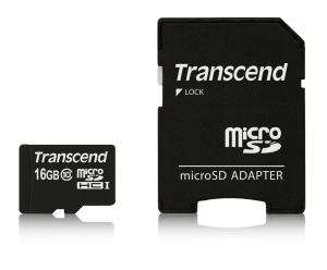 TS16GUSDHC10 TRANSCEND TS16GUSDHC10 - 16 GB - MicroSDHC - Klasse 10 - NAND - 90 MB/s - Schwarz