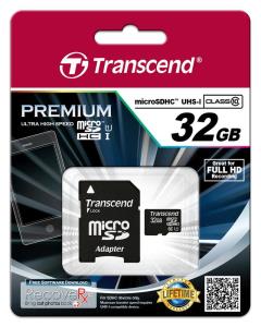 TS32GUSDU1 TRANSCEND 32GB microSDHC Class 10 UHS-I - 32 GB - MicroSDHC - Klasse 10 - MLC - 90 MB/s - Class 1 (U1)
