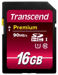 TS16GSDU1 TRANSCEND 16GB SDHC Class 10 UHS-I - 16 GB - SDHC - Klasse 10 - NAND - 90 MB/s - Class 1 (U1)