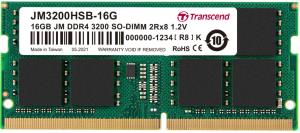 JM3200HSB-16G TRANSCEND JM DDR4 3200 SO-DIMM 2RX8 1GX8 CL22